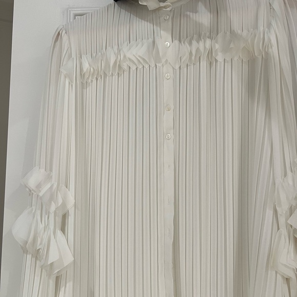 Anne fontaine flowly White blouse size 38 - Picture 2 of 4